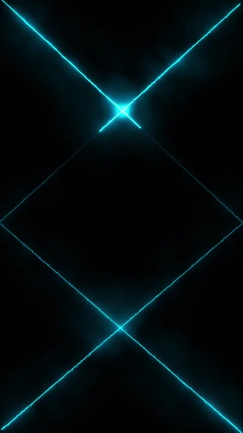 Glowing neon lines on black background. Stock Footage 331898832