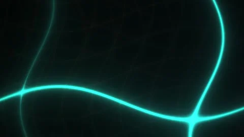 Glowing neon lines on black background. Stock Footage 333926409