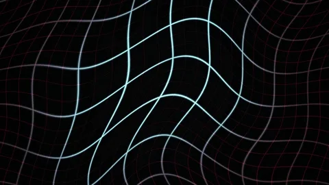 Glowing neon lines on black background. Stock Footage 335959385