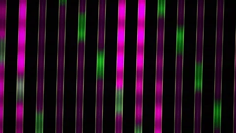 Glowing neon lines on black background with green accents. Stock Footage 336699891