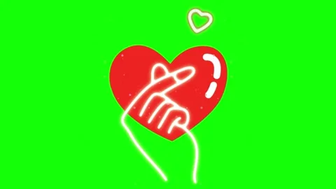 Glowing neon lines on dark background with green gradient Vídeo Stock 336661816