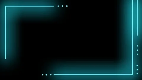Glowing neon lines on dark background with green gradient 動画素材 337996201