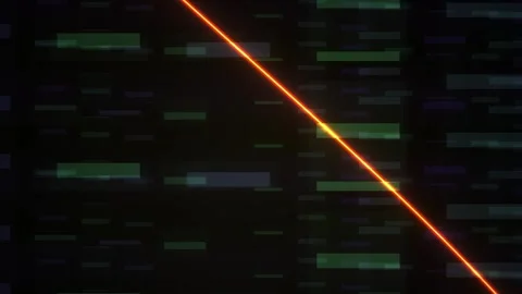 Glowing neon lines on dark background. Stock Footage 340028147