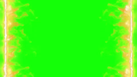 Glowing neon lines on green background Stock Footage 338175111