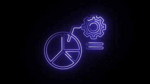 Glowing neon Logistics icon  HD Video motion graphic animation Stock Footage 304859079