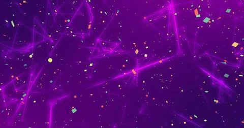 Glowing neon-magenta network pattern filling digital wallpaper, showing glowing 스톡 일러스트
