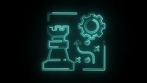Glowing neon Maximize icon  HD Video motion graphic animation Stock-Footage 304859269