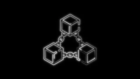 Glowing neon Natural Language Processing icon isolated on black background... Stock Footage 316237724