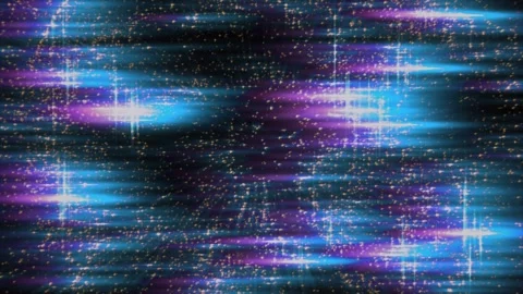 Glowing Neon Particle Field with Horizontal Light Streaks Background 스톡 동영상 338186090