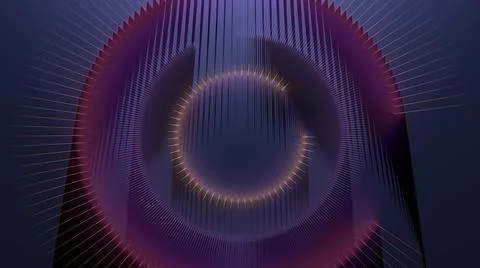 The Glowing neon pattern. Glowing particle circles.Abstract design.3D render Illustrazione stock