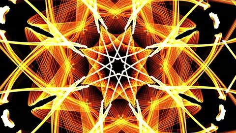 Glowing neon pattern in moving Stock Footage 154941499