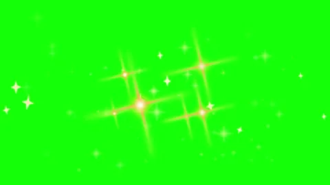 Glowing neon plus signs and stars scattered on vibrant green digital background 库存影片 343481191