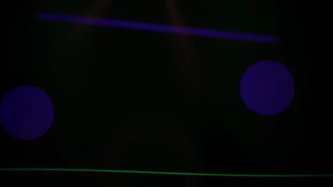 Glowing Neon Poi Spinning Performance in Dark Environment. Stock Footage 340525882