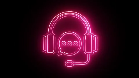 Glowing neon Presentation icon  HD Video motion graphic animation Stock Footage 304859528