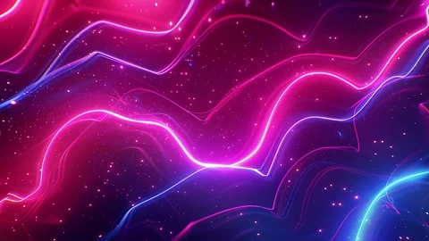 Glowing Neon Psychedelic Seamless Background with Abstract Futuristic Motion Stock Footage 315382925