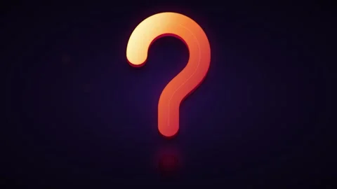 Glowing neon question mark symbol animation abstract business concept and p.. Stock-Footage 337554164