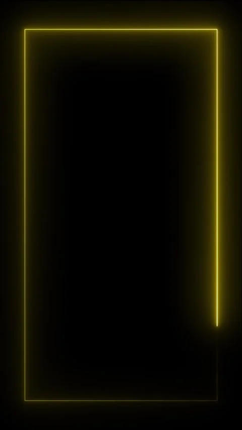 Glowing Neon Rectangle 4k animation loop Stock Footage 330107634