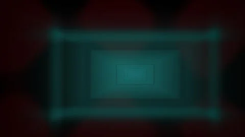 Glowing neon rectangle on dark background with white space. Stock Footage 336238755