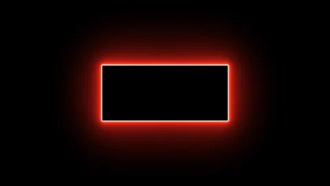 Glowing Neon Rectangle Frame for Modern Digital UI Designs Stock Footage 311537872