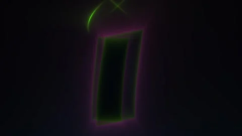 Glowing neon rectangle shapes moving. Stock Footage 334687837