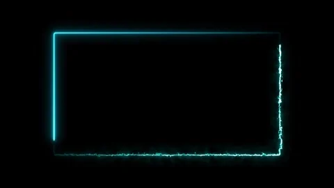 Glowing neon rectangles abstract background. Stock Footage 291946059