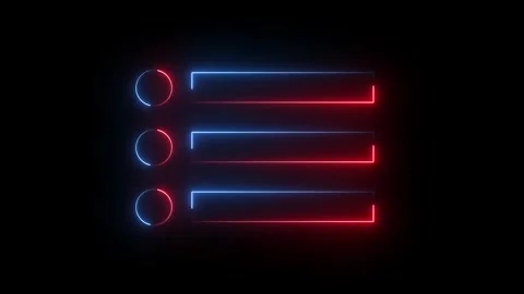 Glowing Neon Restaurant cafe menu button icon animation Stock Footage 320893113