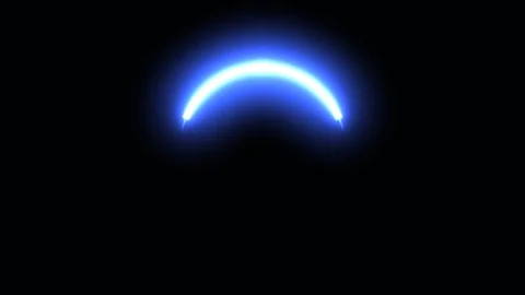 Glowing Neon Rotating Circles. Stock Footage 122697372