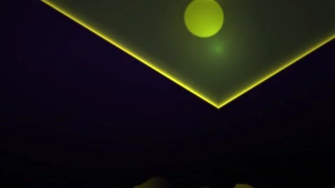 Glowing neon shapes in dark background. Stock Footage 337513016