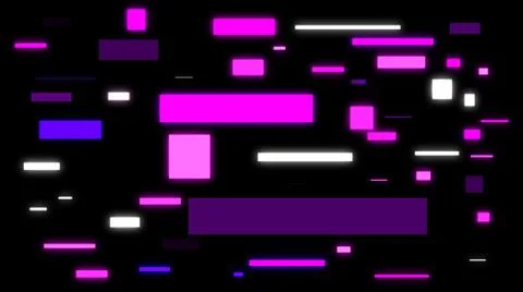 Glowing Neon Shapes Stock Illustration