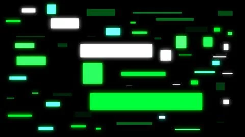 Glowing Neon Shapes Stock Illustration