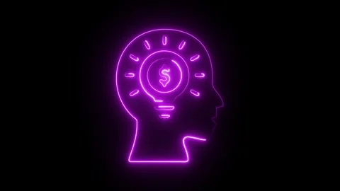 Glowing Neon Solution Icon, Symbol of Problem Solving and Answers, HD Video.. Stock Footage 301184519