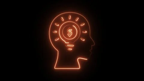 Glowing Neon Solution Icon, Symbol of Problem Solving and Answers, HD Video.. Stock Footage 301184569