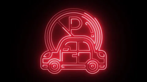 Glowing neon Support Services icon  HD Video motion graphic animation Stock Footage 304859880