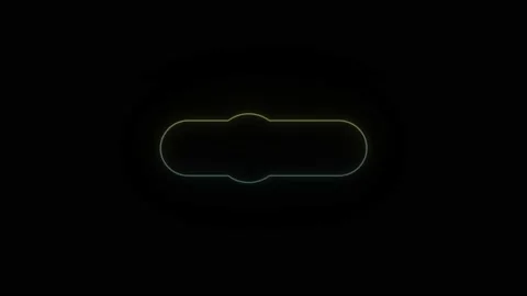 Glowing neon switch icon on black background. Stock Footage 221694846