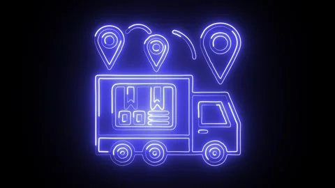 Glowing neon Text Generator icon  HD Video motion graphic animation Video stock 304859936