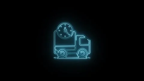 Glowing neon Toggle Button icon  HD Video motion graphic animation Vidéo 304859981