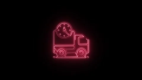 Glowing neon Toggle Button icon  HD Video motion graphic animation Stock Footage 304859990