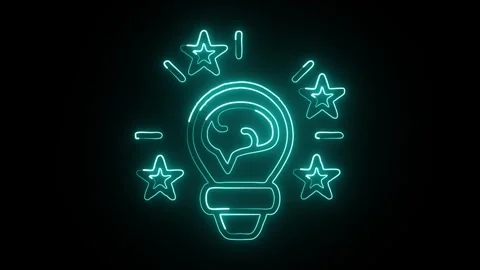 Glowing neon Tokenized icon  HD Video motion graphic animation Vidéo 304860000