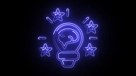 Glowing neon Tokenized icon  HD Video motion graphic animation Vidéo 304860002