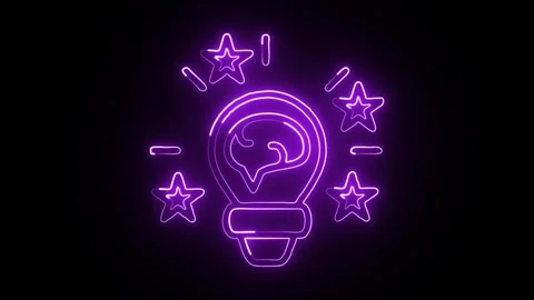Glowing neon Tokenized icon  HD Video motion graphic animation Vidéo 304860005