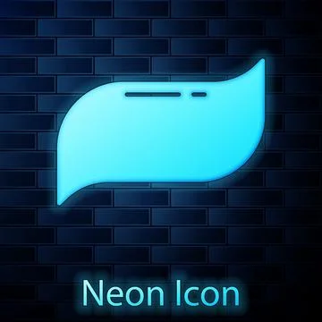 Glowing neon Toothpaste icon isolated on brick wall background. Vector イラスト素材