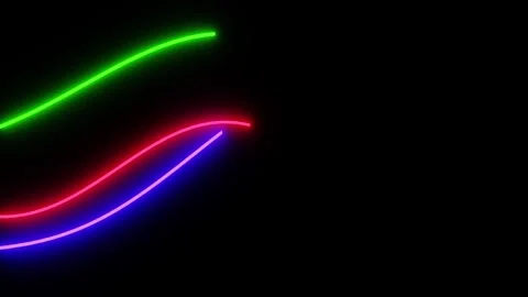 Glowing Neon Trails Stock Footage 340403275
