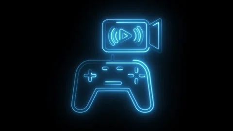 Game Icon Neon Stock Videos – Royalty-Free HD & 4K Videos | Pond5