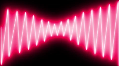 Glowing neon wave background with up and down lines with attractive colors Stock Footage 283840388
