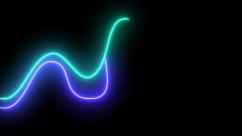 Glowing neon waves background Stock-Footage 283839050