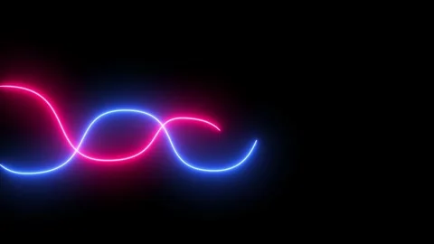 Glowing neon waves background Stock Footage 283839239