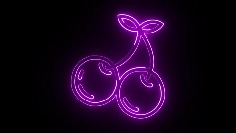 Glowing neon Working Together icon  HD Video motion graphic animation Stock Footage 304860192