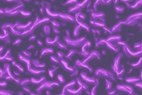 Glowing neon worms or lighting tubes in the dark Stock Illustration