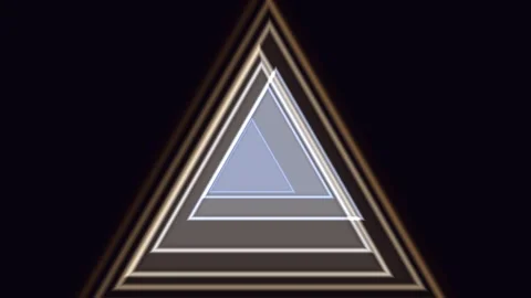 Glowing Nested Triangles VJ Seamless Loop Stock Footage 340593136