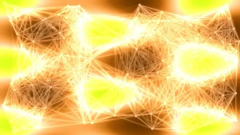 Glowing network connections, digital abstract background, futuristic design Stock Footage 331371434